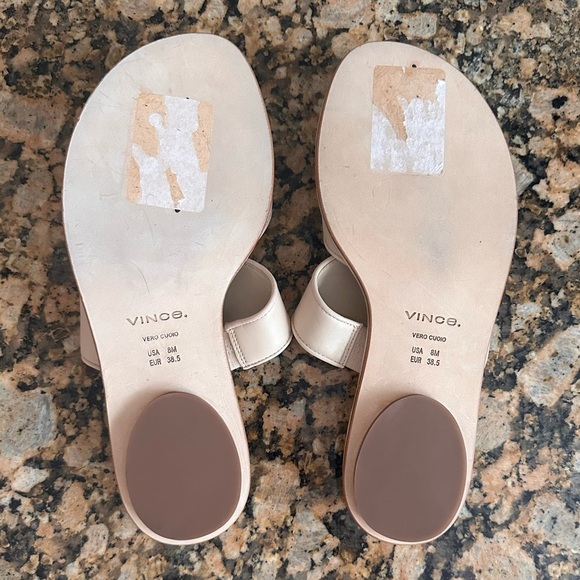 Vince 
Lukas Slide Sandal in Birch Sand - Picture 10 of 11